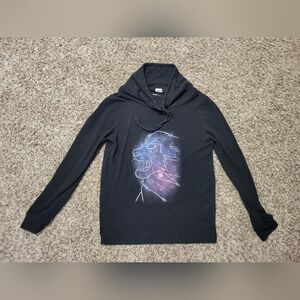 Disney Lion King Simba Long Sleeve Cowl Neck Shirt, Women's Small